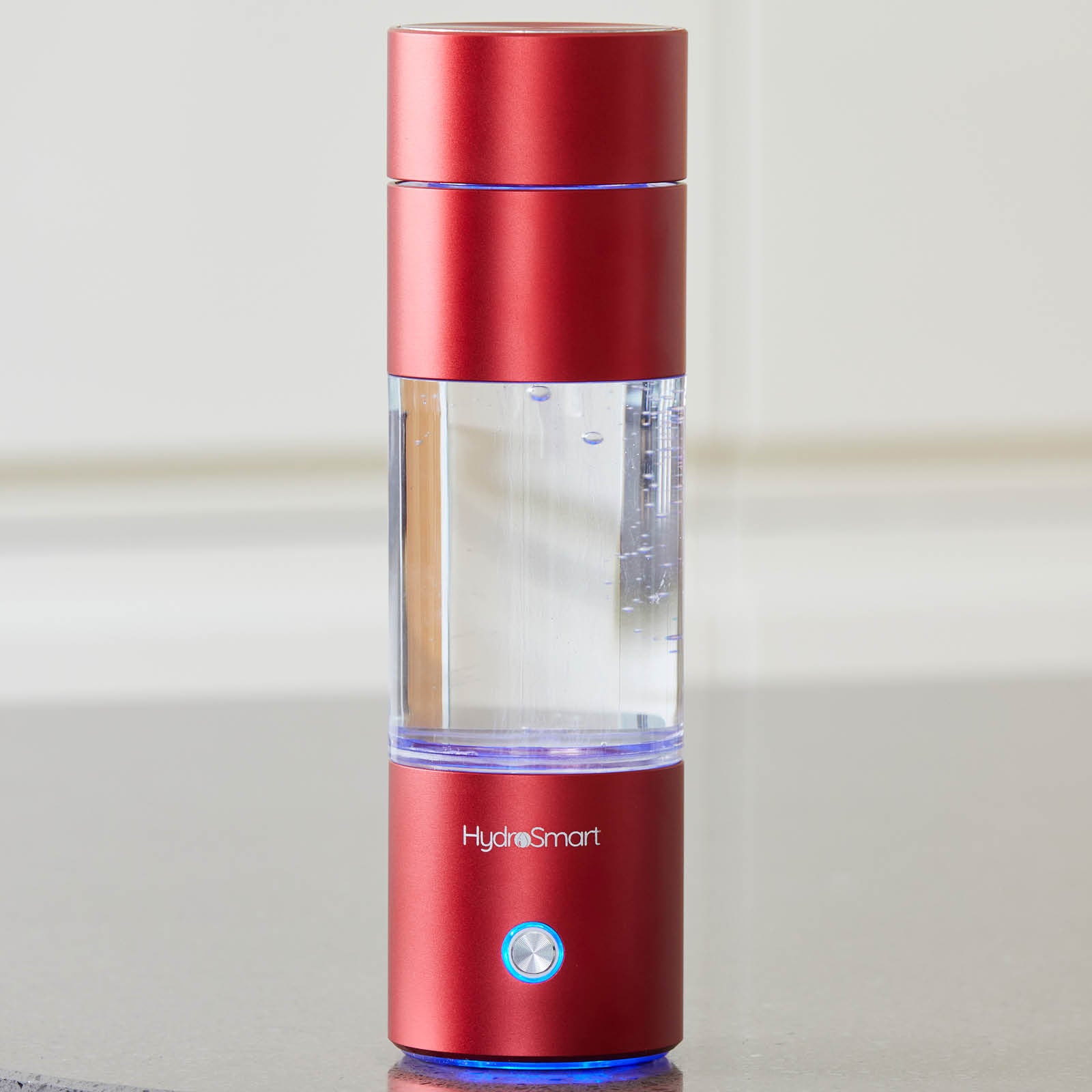 HydroSmart Hydrogen Water Bottle – Metallic Crimson Red