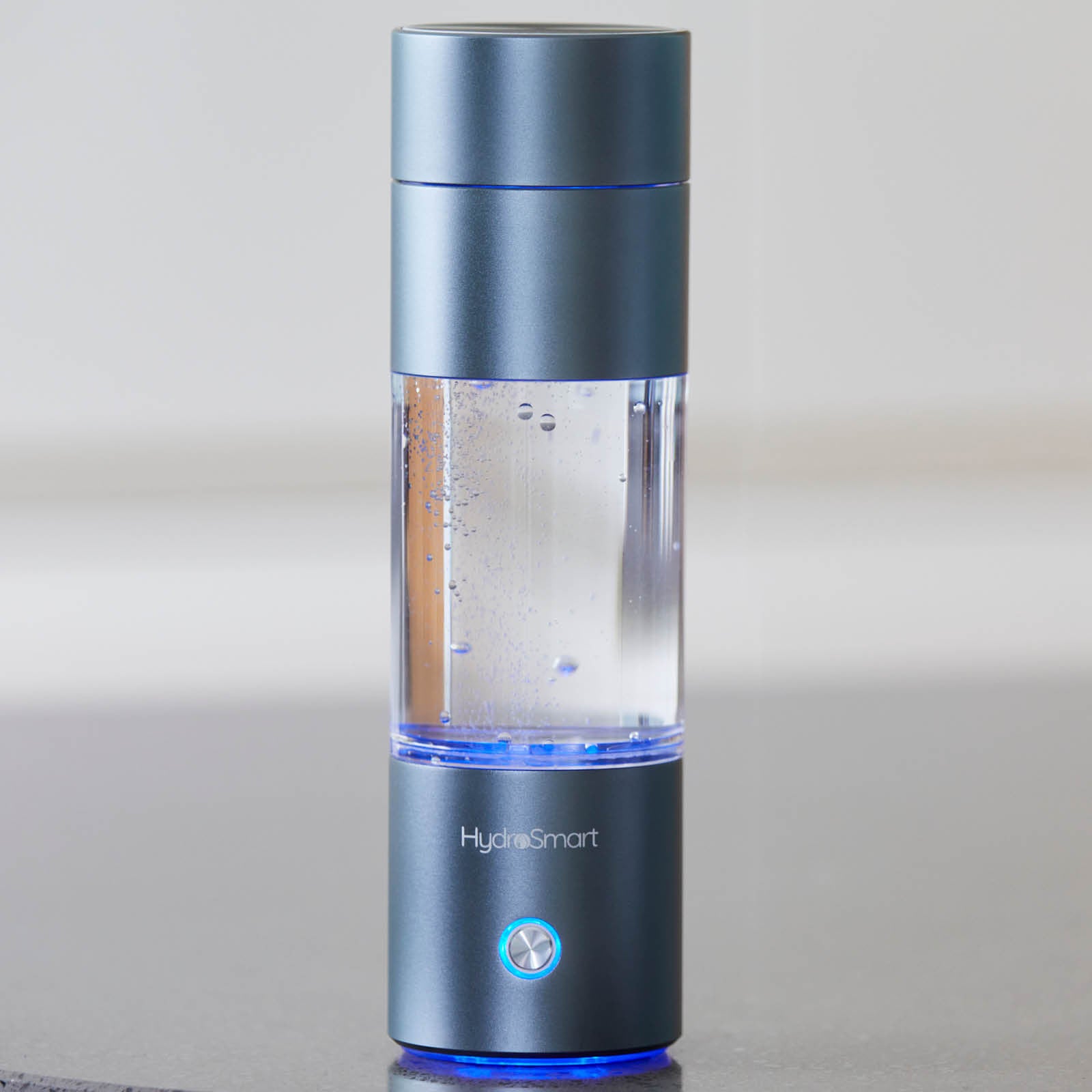 HydroSmart Hydrogen Water Bottle – Metallic Silver