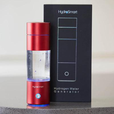 HydroSmart Hydrogen Water Bottle – Metallic Crimson Red - FLASH SALE